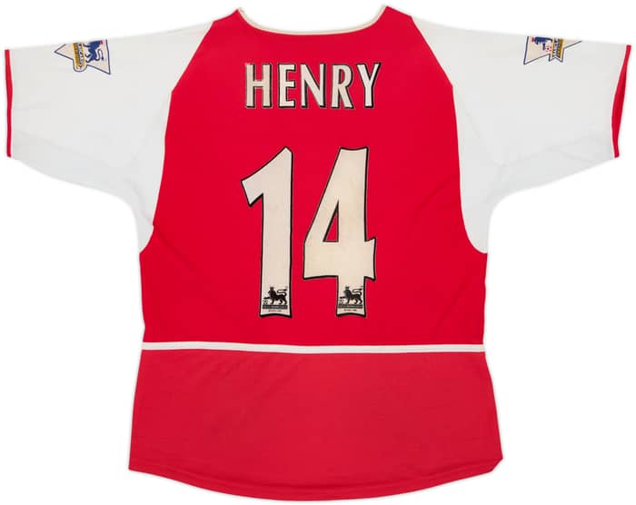 2002-04 Arsenal Home Shirt Henry #14 - 6/10 - (L.Boys)