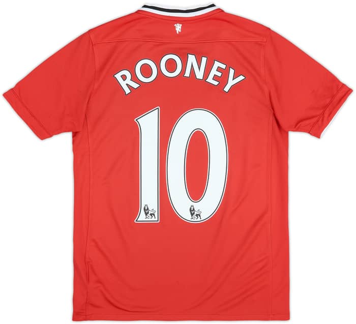 2011-12 Manchester United Home Shirt Rooney #10 - 6/10 - (L.Boys)