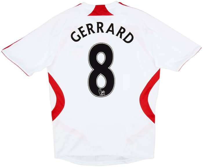 2007-08 Liverpool Away Shirt Gerrard #8 - 6/10 - (S)