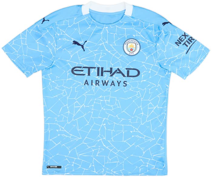 2020-21 Manchester City Home Shirt De Bruyne #17 - 10/10 - (M)