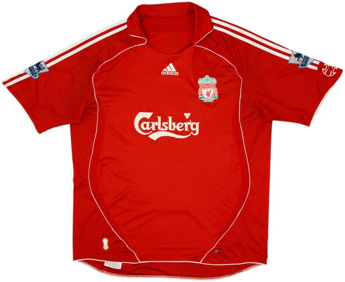 2006-08 Liverpool Home Shirt Gerrard #8 - 6/10 - (XXL)