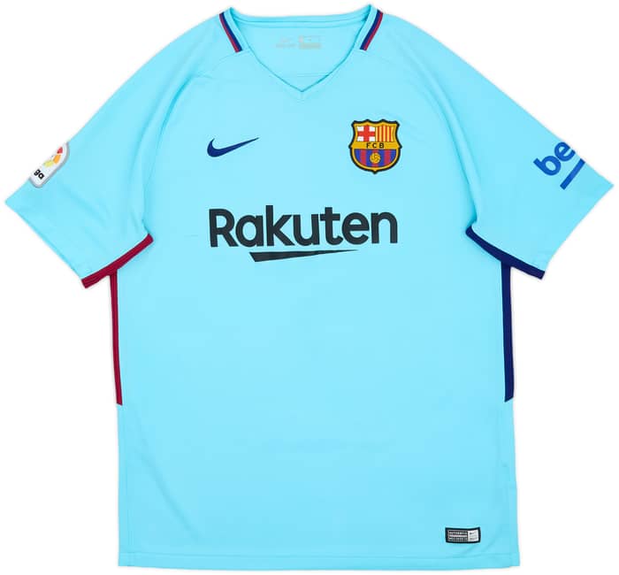 2017-18 Barcelona Away Shirt Suarez #9 - 6/10 - (L)