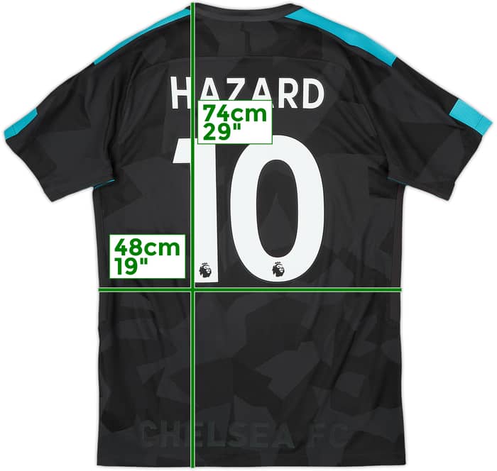 2017-18 Chelsea Authentic Third Shirt Hazard #10 - 10/10 - (M)