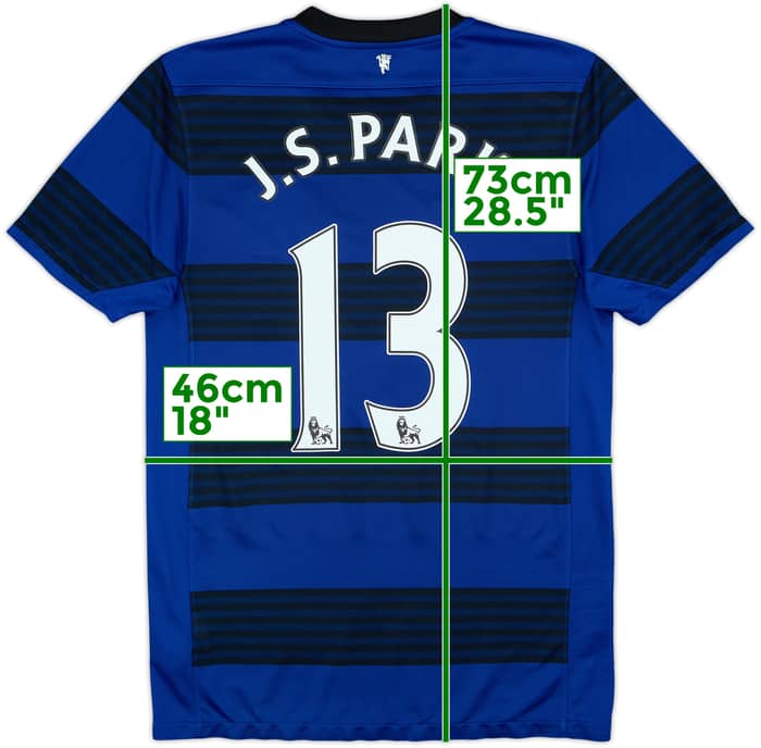 2011-13 Manchester United Away Shirt J.S.Park #13 - 6/10 - (S)