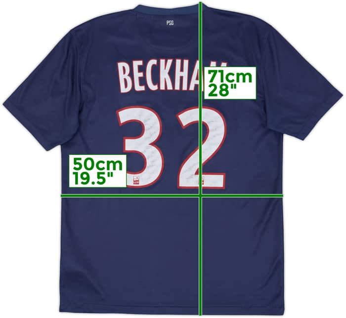Camiseta de local del Paris Saint-Germain 2012-13 Beckham #32 - 5/10 - (M)
