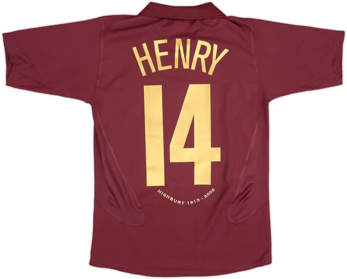 Camiseta de local del Arsenal 2005-06 Henry #14 - 7/10 - (XL.Niños)