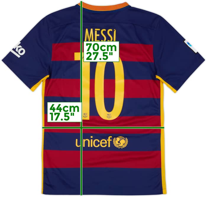 2015-16 Barcelona Camiseta Local Messi #10 - 9/10 - (S)
