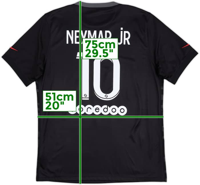 2021-22 Paris Saint-Germain Third Shirt Neymar Jr #10 - 10/10 - (L)
