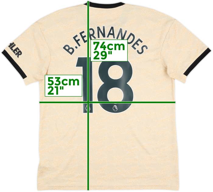 2019-20 Manchester United Away Shirt B.Fernandes #18 - 10/10 - (L)