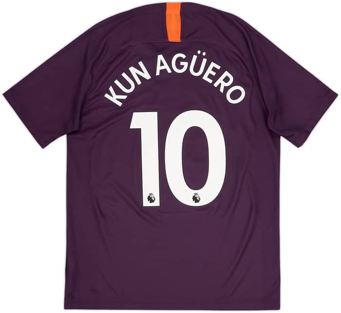 2018-19 Manchester City Third Shirt Kun Aguero #10 - 10/10 - (M)