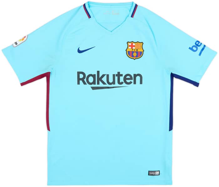 2017-18 Barcelona Visitante Camiseta Suarez #9 - 8/10 - (M)