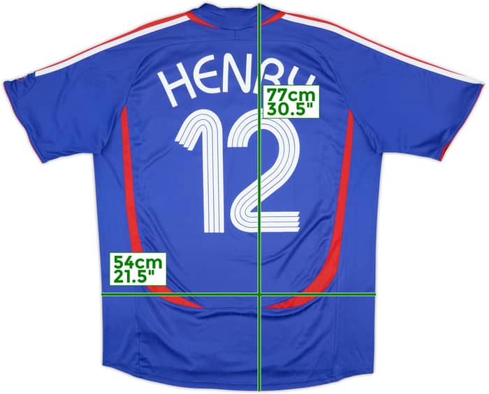 2006-07 France Home Shirt Henry #12 - 7/10 - (L)