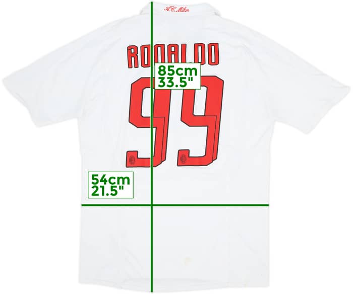 2007-08 AC Milan Away Shirt Ronaldo #99 - 5/10 - (L)