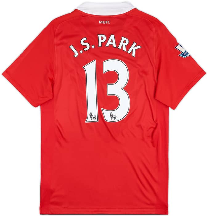 2010-11 Manchester United Home Shirt J.S.Park #13 - 8/10 - (S)