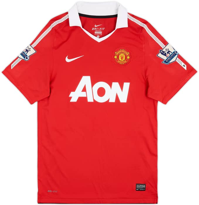 2010-11 Manchester United Home Shirt J.S.Park #13 - 8/10 - (S)