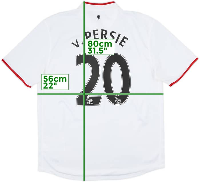 2012-14 Manchester United Camiseta Visitante v.Persie #20 - 8/10 - (L)