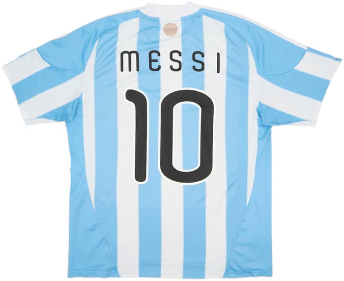 2010-11 Argentina Home Shirt Messi #10 - 6/10 - (XL)