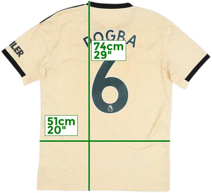 2019-20 Manchester United Away Shirt Pogba #6 - 8/10 - (M)