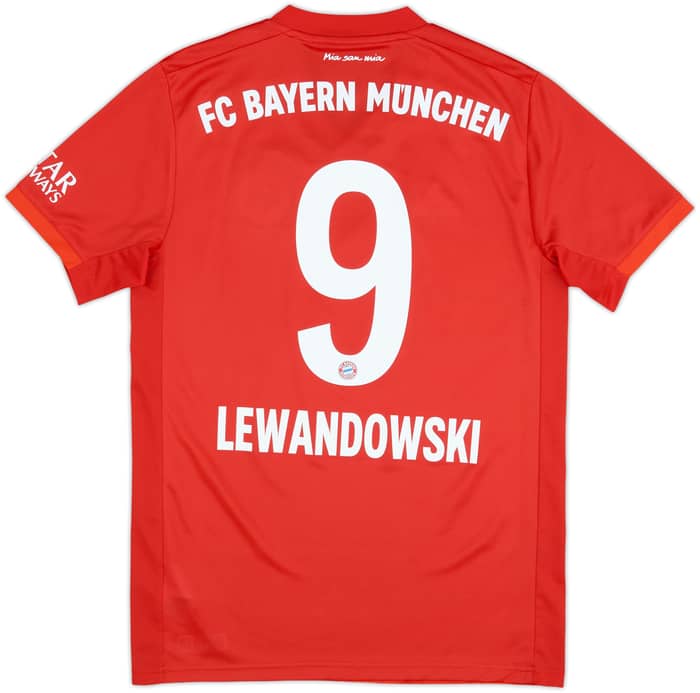 2019-20 Bayern Munich Home Shirt Lewandowski #9 - 9/10 - (S)
