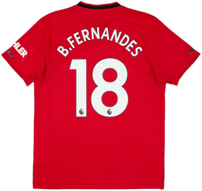 2019-20 Manchester United Home Shirt B.Fernandes #18 - 5/10 - (M)