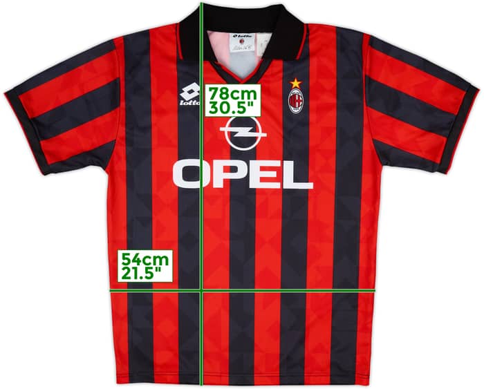 Camiseta de local del AC Milan 1995-96 - 10/10 - (L)