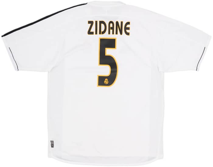 2003-04 Real Madrid Home Shirt Zidane #5 - 8/10 - (M)