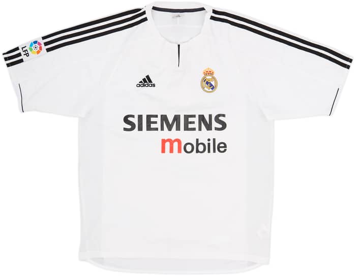 2003-04 Real Madrid Home Shirt Zidane #5 - 8/10 - (M)