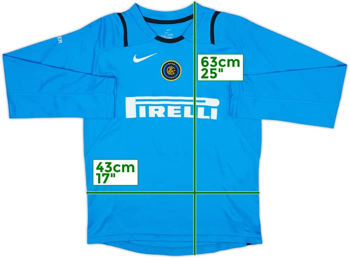 2006-07 Inter Milán Nike Camiseta de Manga Larga de Entrenamiento - 6/10 - (L.
