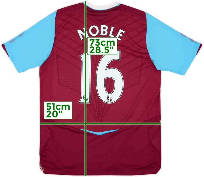2008-09 West Ham Home Shirt Noble #16 - 6/10 - (M)