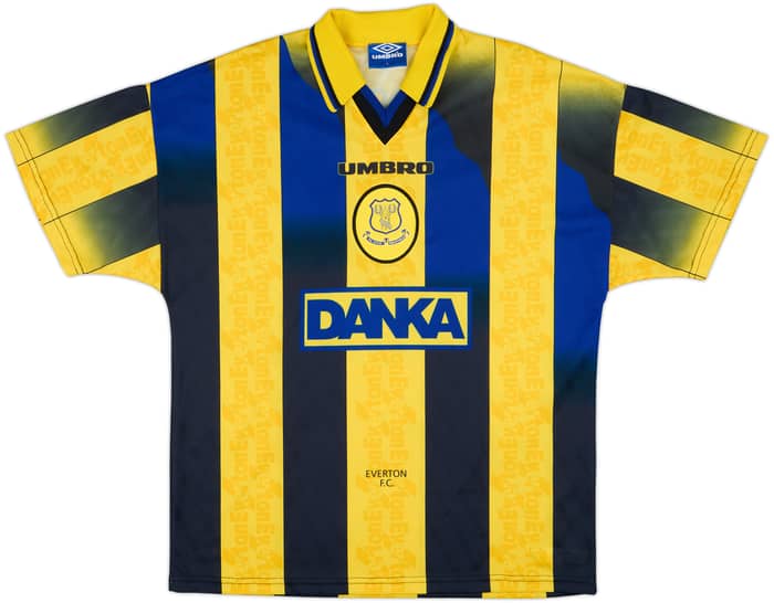 1996-98 Everton Away Shirt Ferguson #9 - 10/10 - (L)