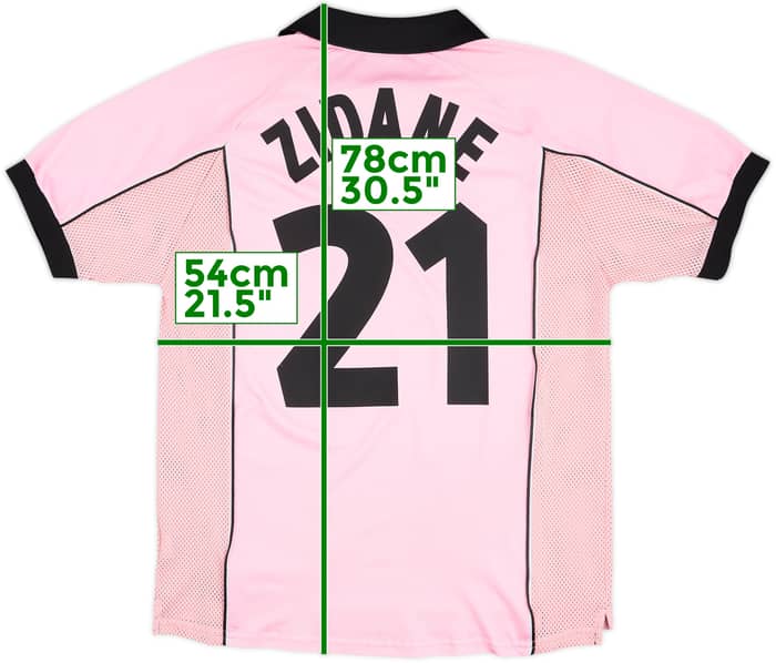 1997-98 Juventus Centenary Away Shirt Zidane #21 - 9/10 - (L)