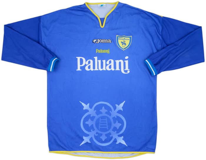 Camiseta de visitante del Chievo Verona 2001-02 L/S - 9/10 - (M)