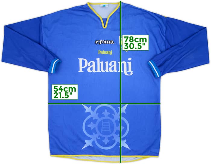 Camiseta de visitante del Chievo Verona 2001-02 L/S - 9/10 - (M)