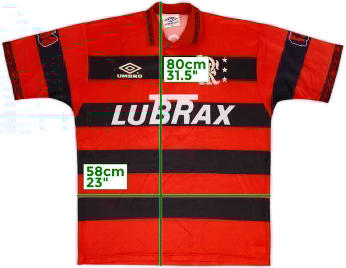 Camiseta de local Centenario del Flamengo 1994-95 #11 - 8/10 - (XL)