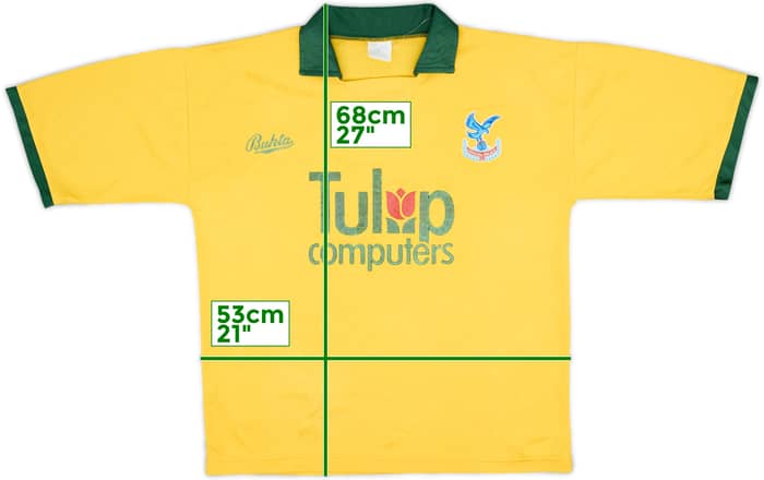 Camiseta de visitante del Crystal Palace 1991-92 - 7/10 - (M)