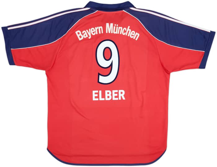 1999-01 Bayern Munich Home Shirt Elber #9 - 7/10 - (XL)