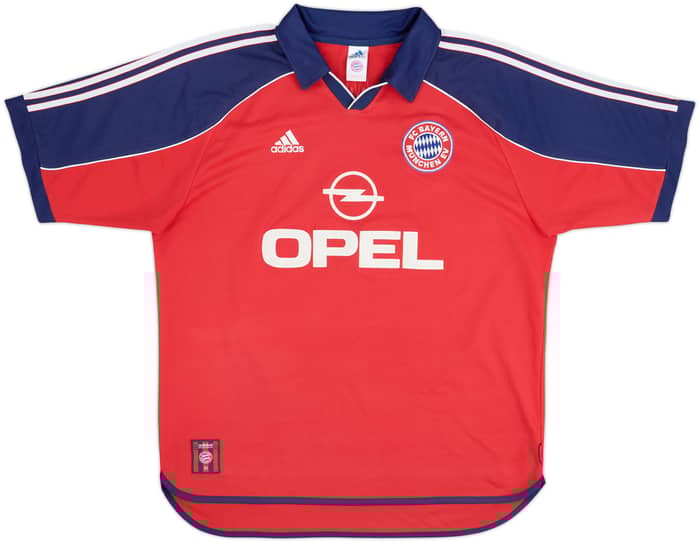 1999-01 Bayern Munich Home Shirt Elber #9 - 7/10 - (XL)