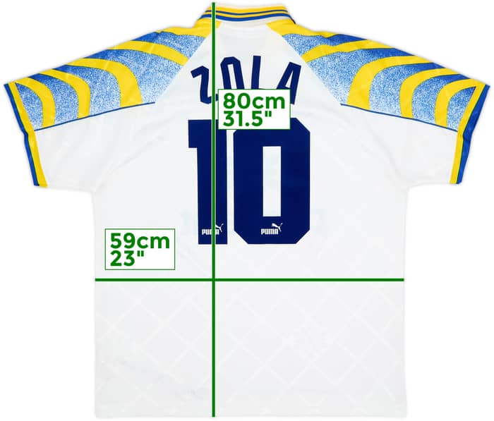 1995-97 Parma Local Camiseta Zola #10 - 8/10 - (L)