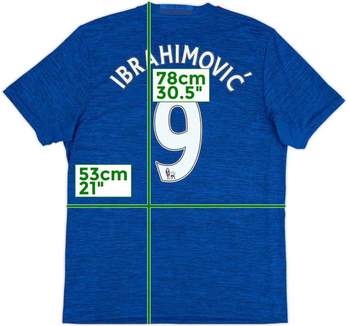 Camiseta de visitante del Manchester United 2016-17 Ibrahimovic #9 - 10/10 - (L)