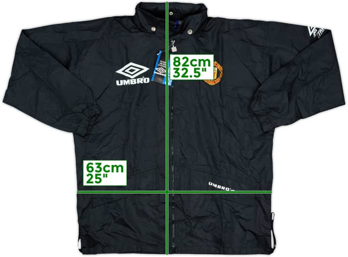 1994-95 Manchester United Umbro Hooded Rain Jacket (S)