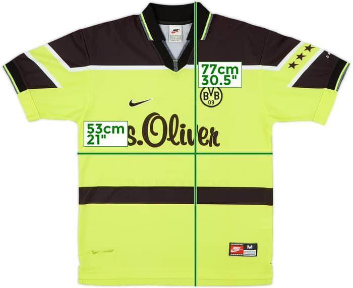 1997-98 Borussia Dortmund Home Shirt - 7/10 - (M)