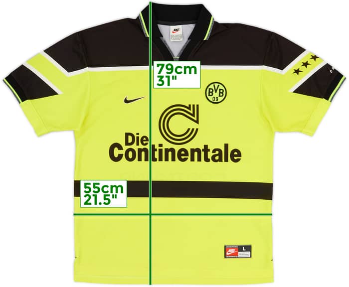 1997-98 Borussia Dortmund Home Shirt - 8/10 - (L)