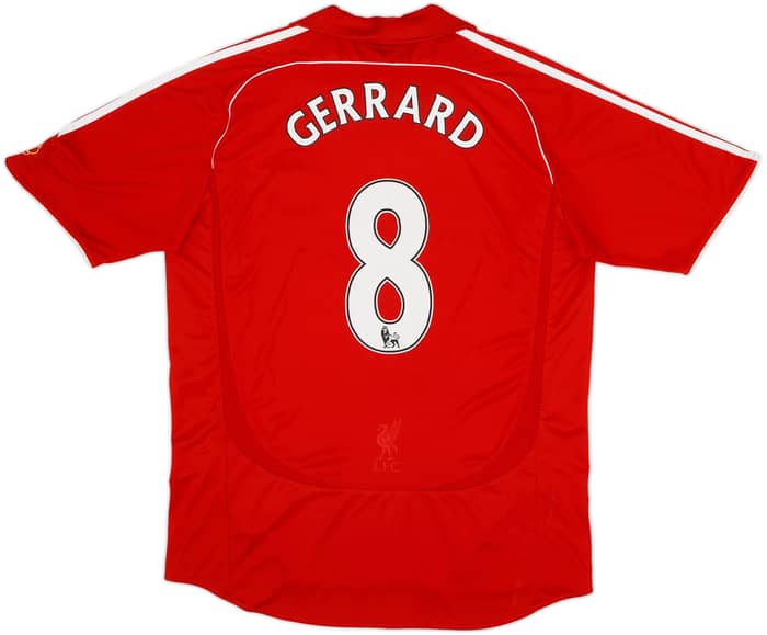 2006-08 Liverpool Camiseta Local Gerrard #8 - 8/10 - (L)