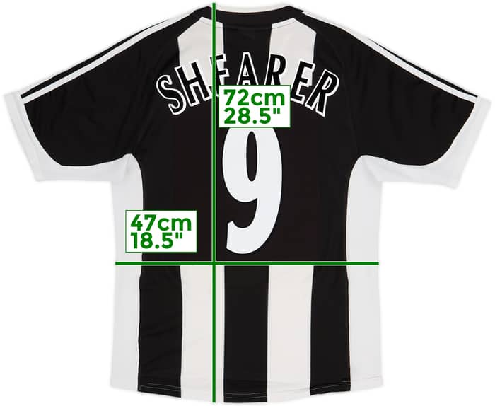 2001-03 Newcastle Home Shirt Shearer #9 - 7/10 - (S)