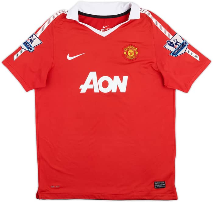 2010-11 Manchester United Home Shirt Rooney #10 - 8/10 - (XL.Boys)