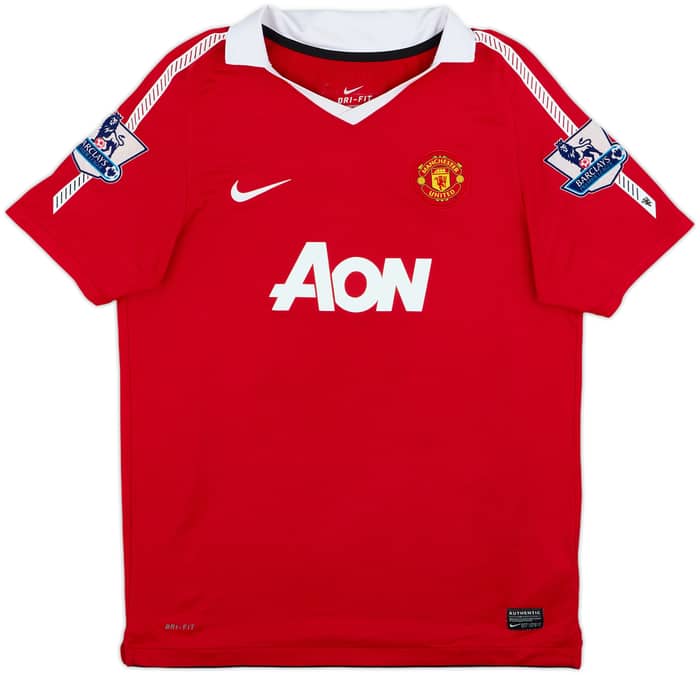 2010-11 Manchester United Home Shirt Rooney #10 - 8/10 - (XL.Boys)