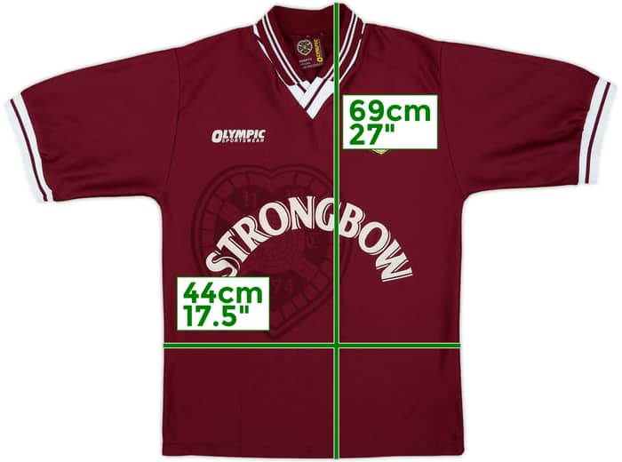 1997-98 Hearts Home Shirt - 8/10 - (S)