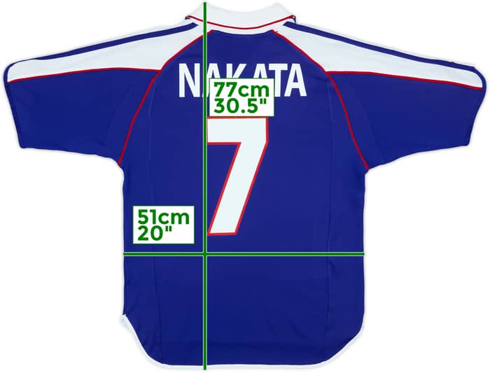 2000-01 Japan Home Shirt Nakata #7 - 8/10 - (L)