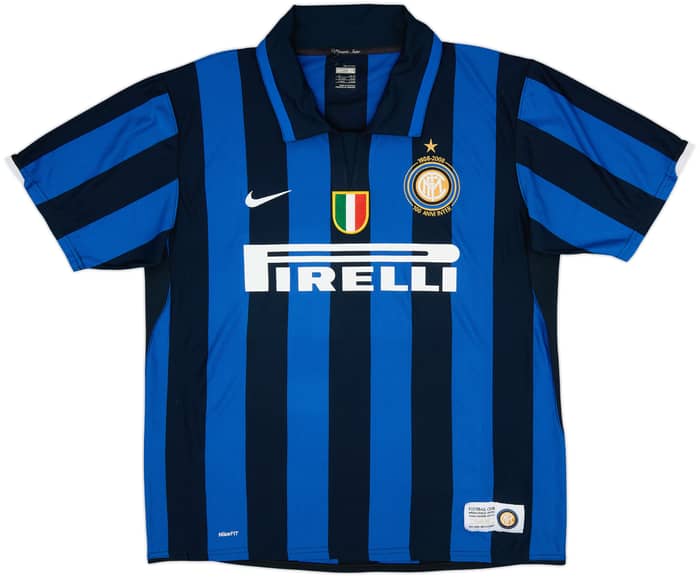2007-08 Inter Milan Centenary Home Shirt Figo #7 - 6/10 - (XL)