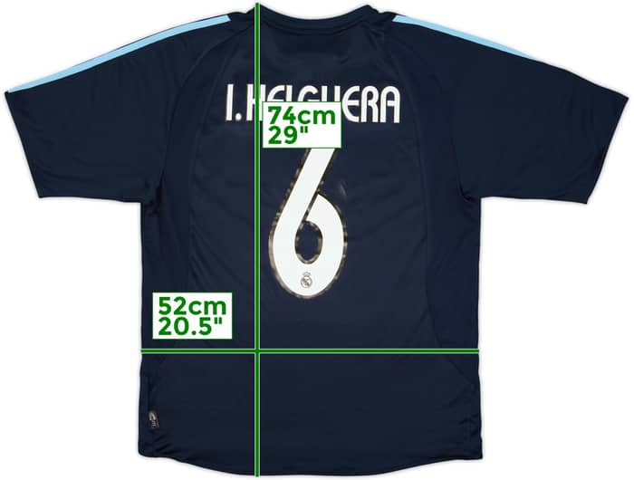 2003-04 Real Madrid Away Shirt I.Helguera #6 - 6/10 - (L)
